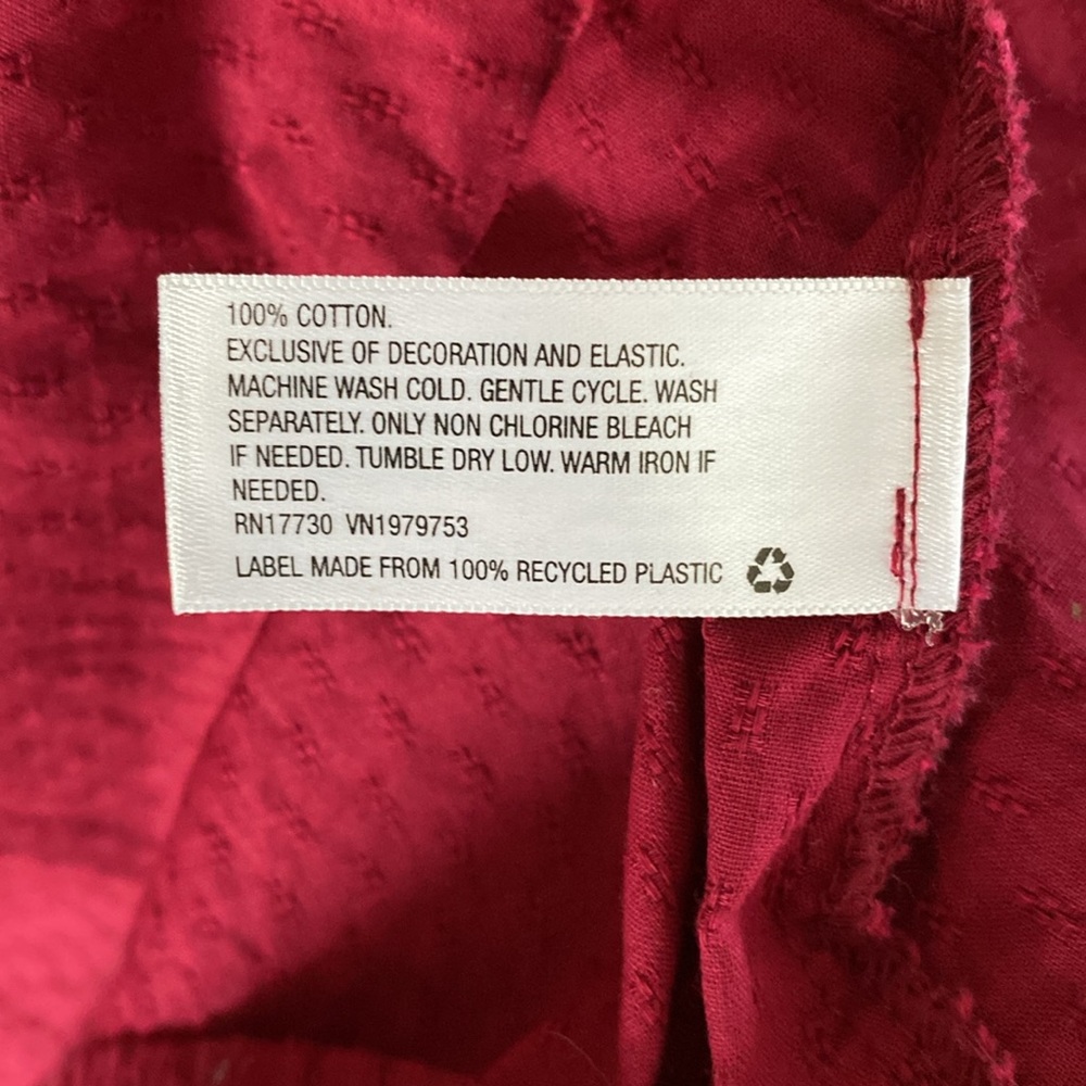 Dress Ruffled Embroidered Long Red Pretty - Picture 13 of 14